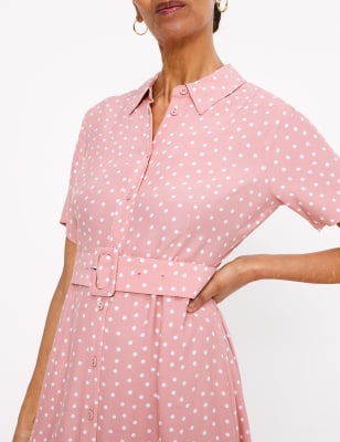 Pink polka shop dot dress