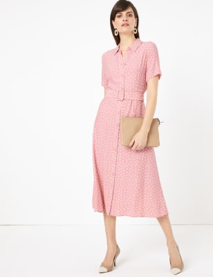 marks and spencer pink dress