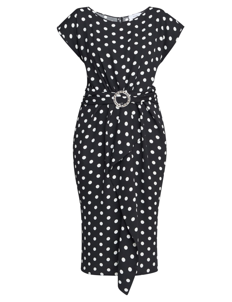 Gina bacconi online polka dot dress