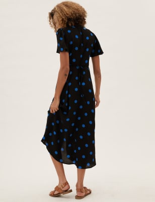 Lenno print outlet naya button dress