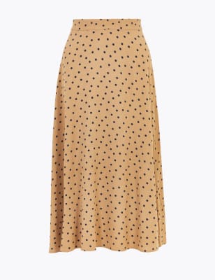 Polka dot shop flare skirt