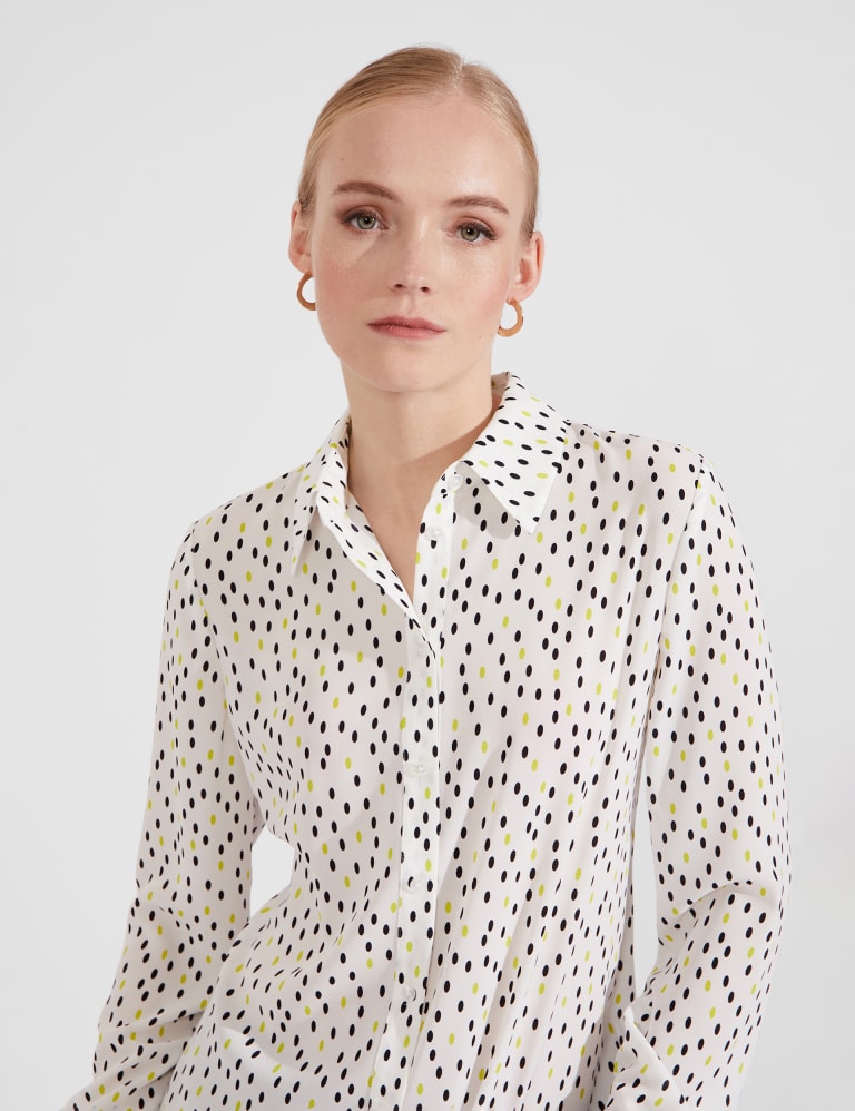 Polka Dot Collared Shirt 3 of 5