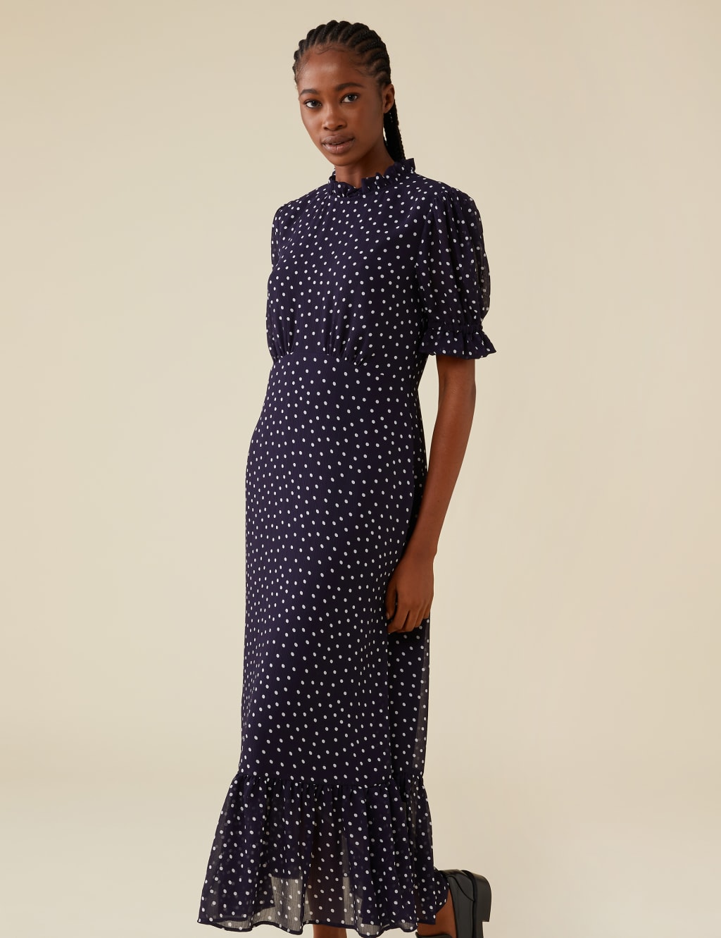High neck on sale smock dress