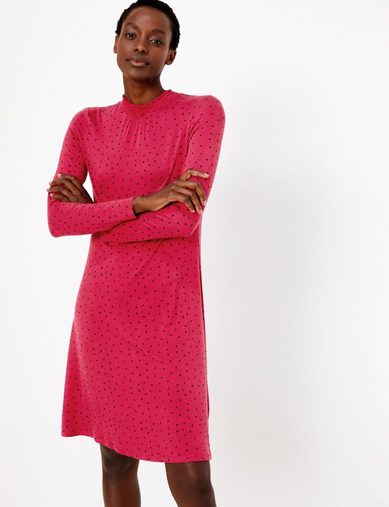 Polka Dot Jersey Swing Dress | M&S Collection | M&S