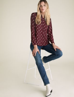 a new day polka dot top