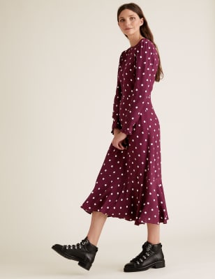 M&s polka hot sale dot dress