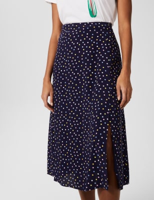 marks and spencer polka dot skirt