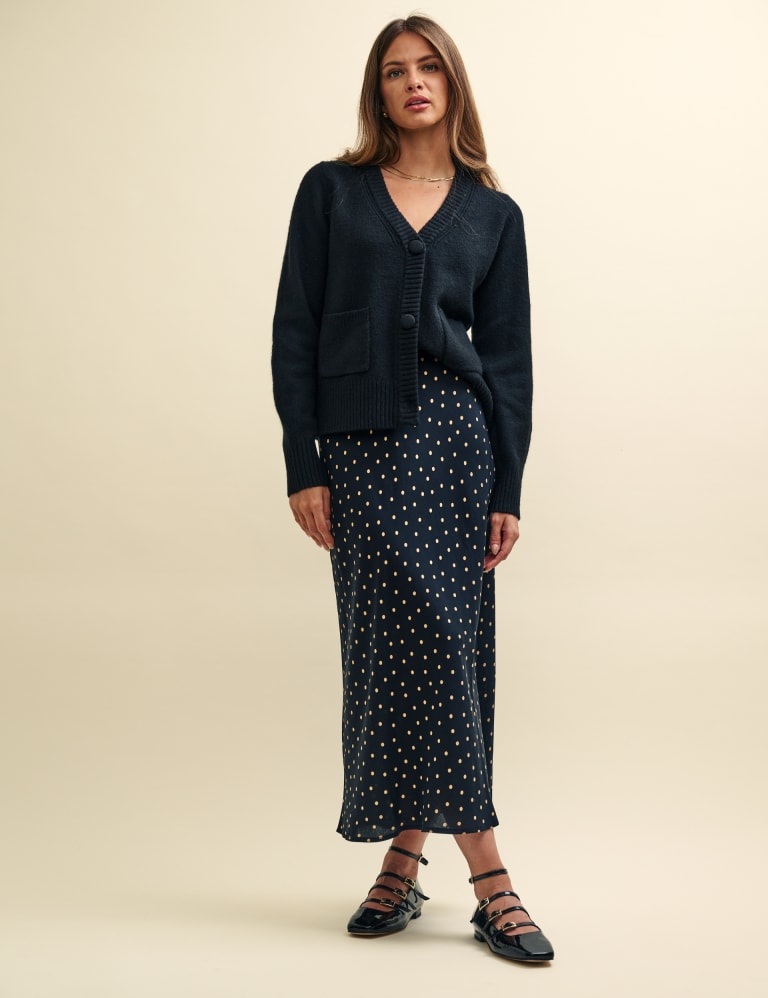 Polka Dot Midi Slip Skirt Nobody s Child M S