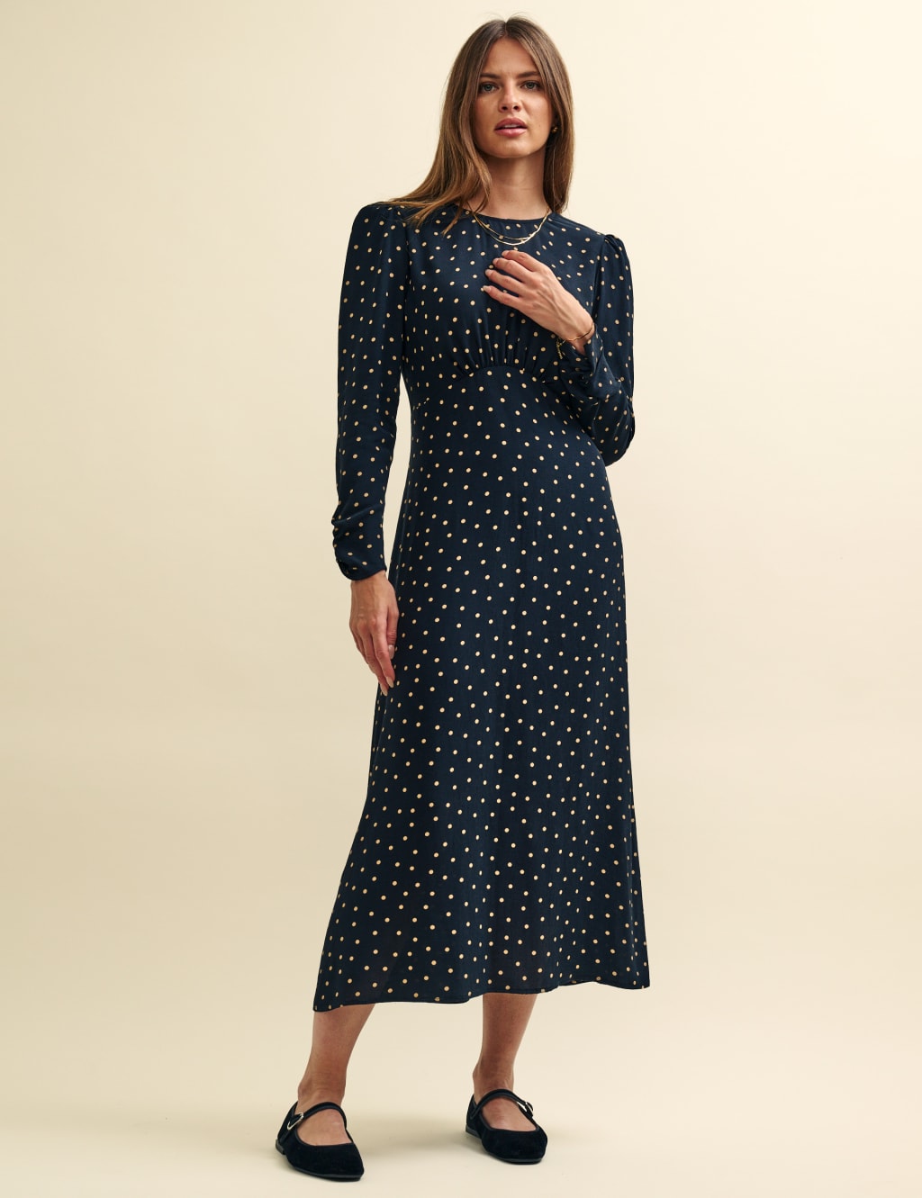 Because i said sales so polka dot dress