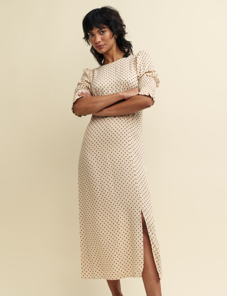 Lipsy clara and polka dot midi dress sale