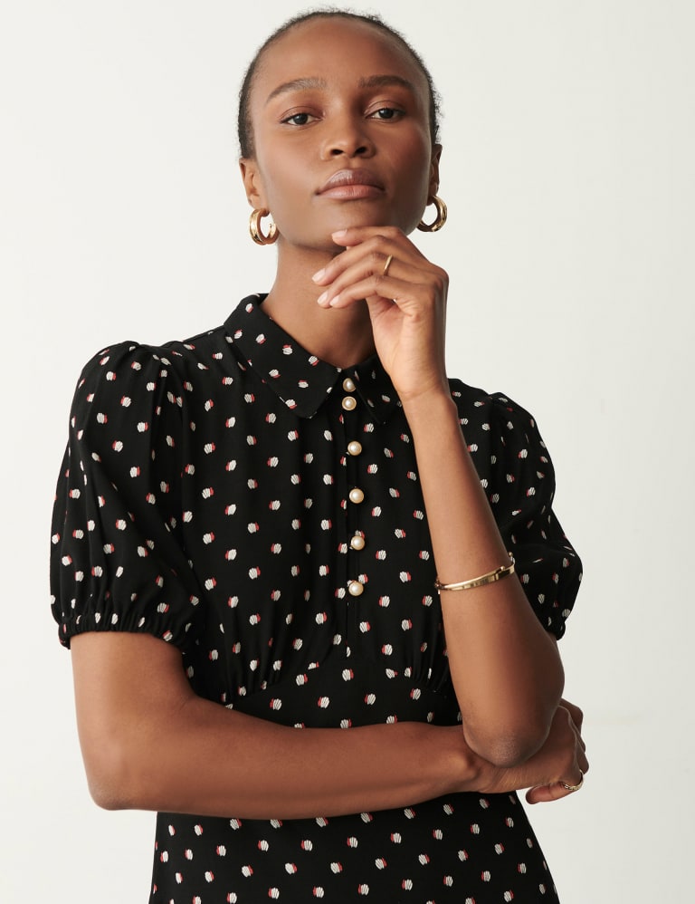 Polka Dot Midi Tea Dress Finery London M S
