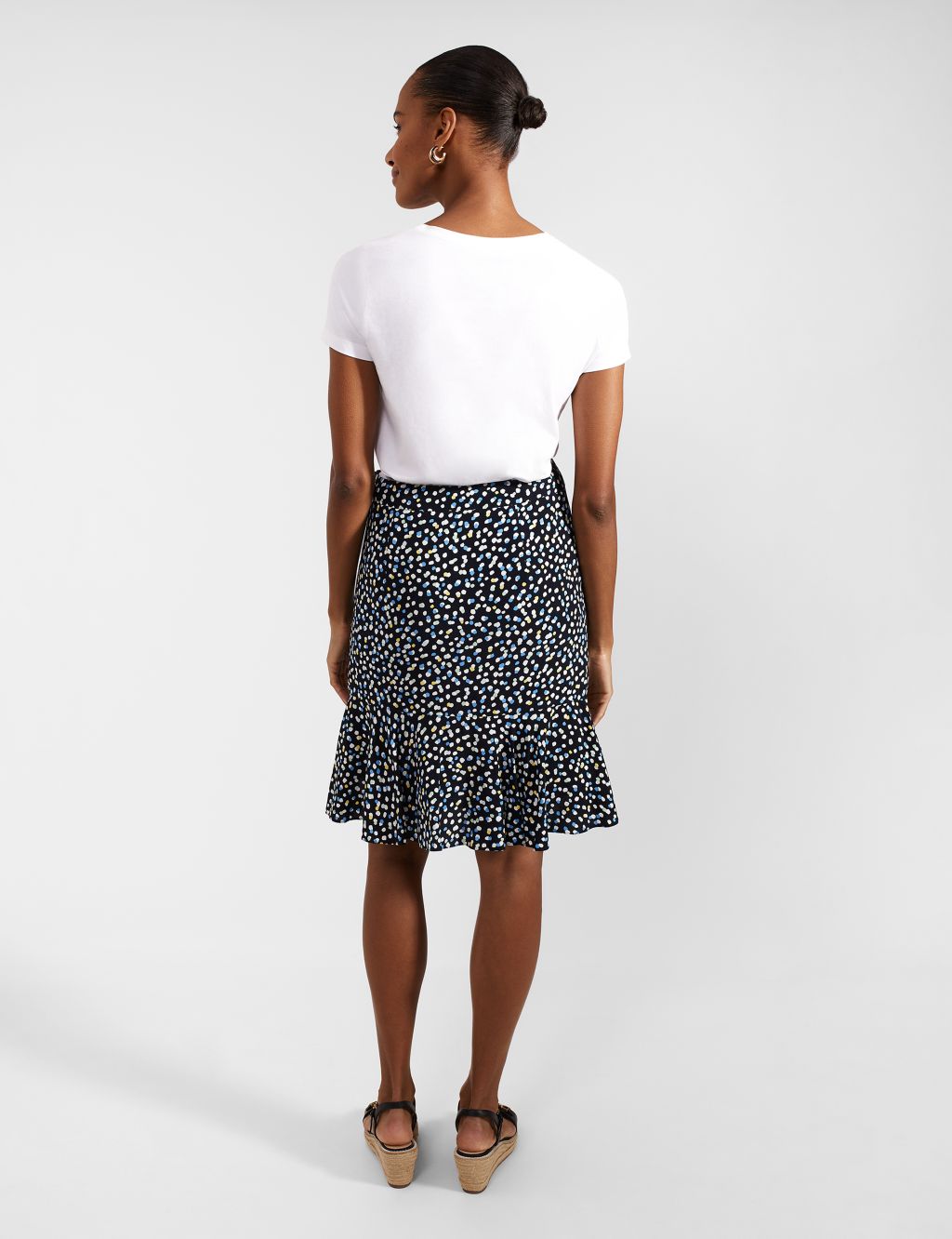Polka Dot Mini A-Line Skirt 2 of 7