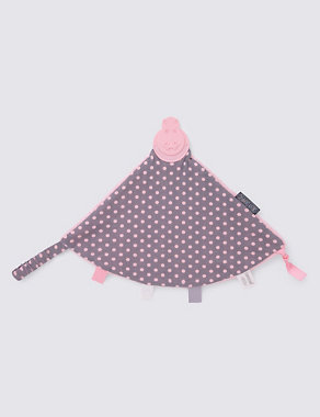 Polka Dot Pink Comfortchew® Comforter Image 2 of 3