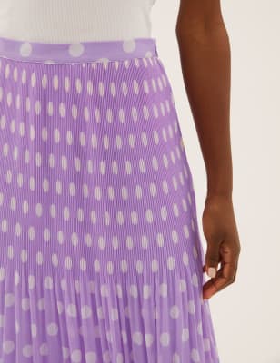 marks and spencer polka dot skirt