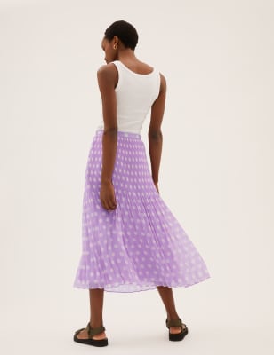 marks and spencer polka dot skirt