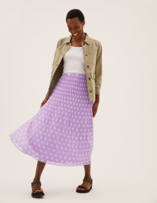 marks and spencer polka dot skirt