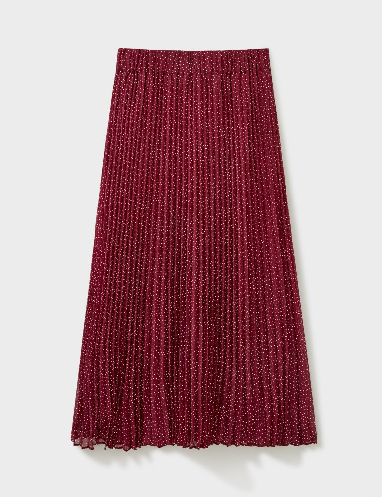 Metallic pleated online skirt m&s