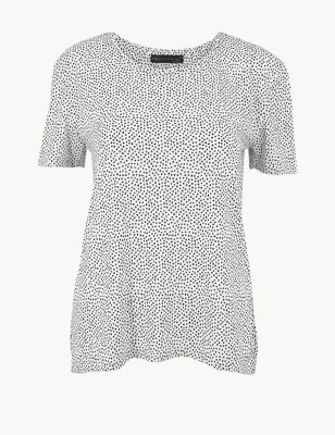 Polka Dot Relaxed Fit T-Shirt Image 1 of 1
