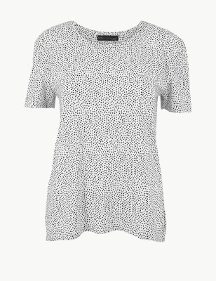 Polka Dot Relaxed Fit T-Shirt Image 1 of 1