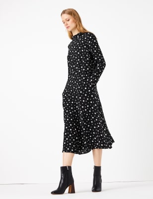 m and s polka dot dress