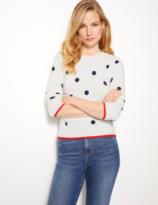 Polka dot 2025 jumper womens