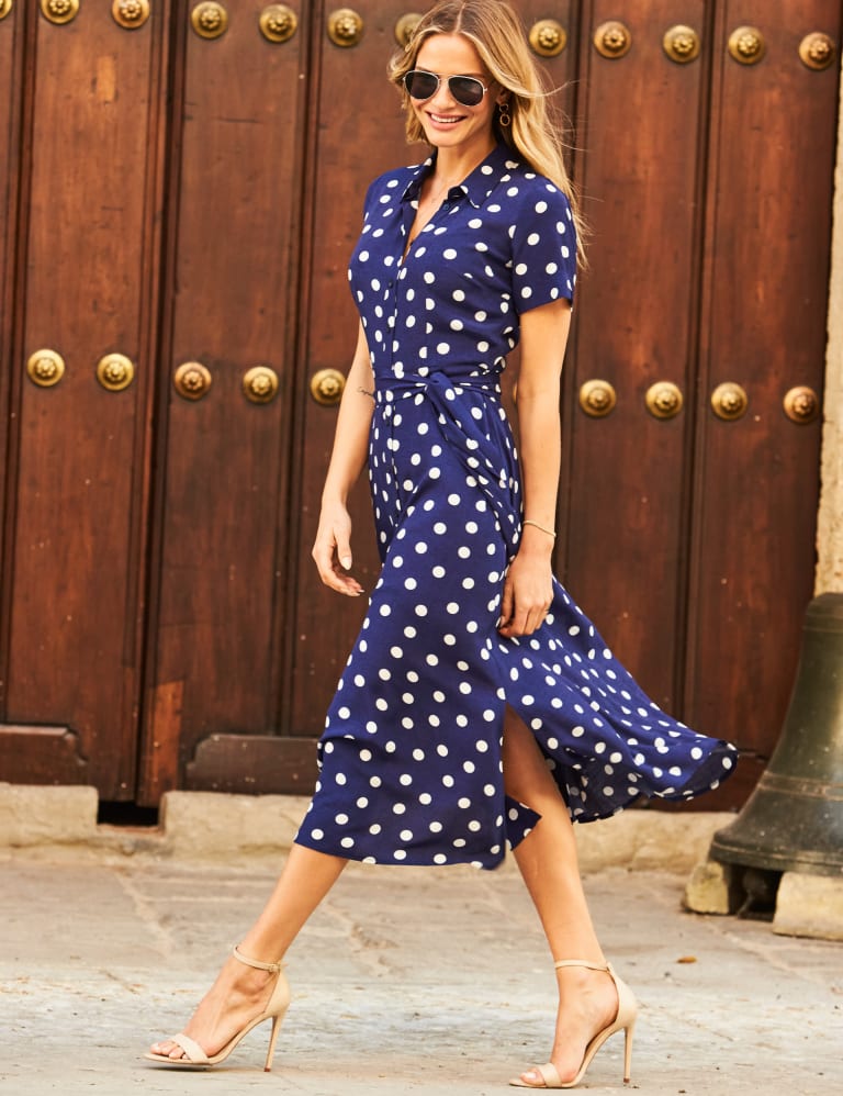 Midi short sleeve cheap shirt dress