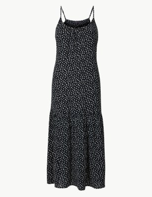 Slip dress polka store dot