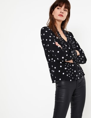 marks and spencer ladies black blouses