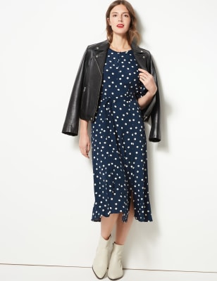 m&s spotty dress