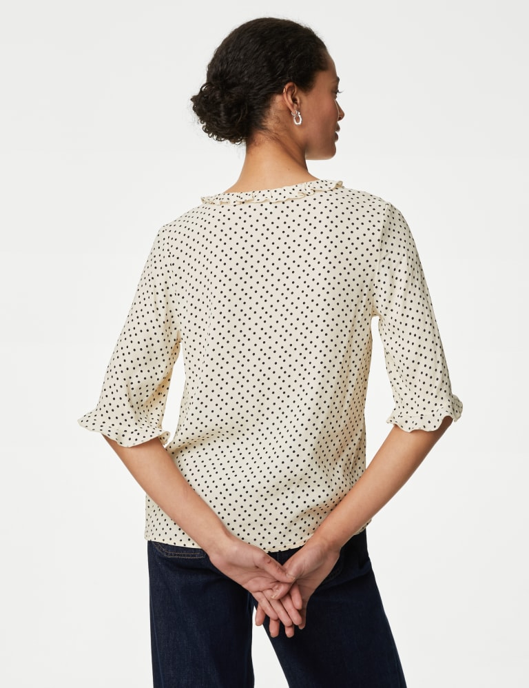 M&s polka dot 2024 blouse