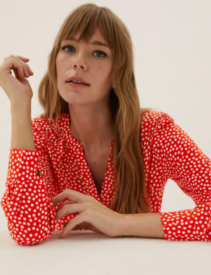 M&s polka cheap dot blouse