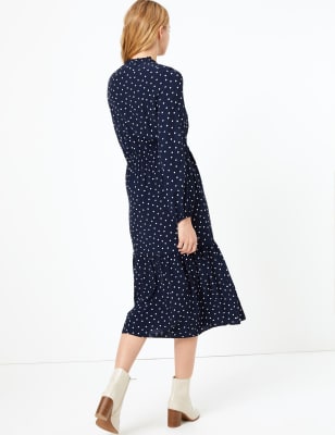 m&s spotty dress