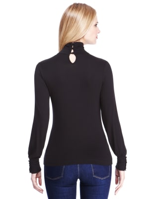 Black polo neck 2025 marks and spencer