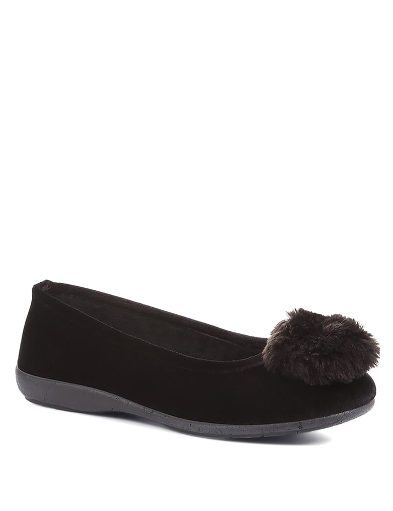 Pom Pom Ballerina Slippers Jones Bootmaker M S