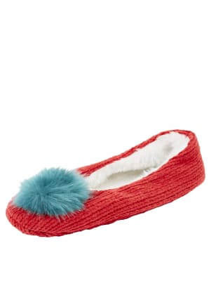 M&s womens slipper online socks