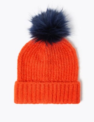 marks and spencer ladies bobble hat