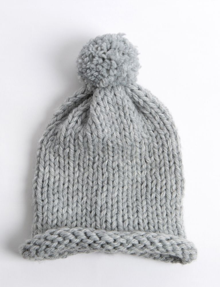 Pom Pom Hat Knitting Kit 2 of 4