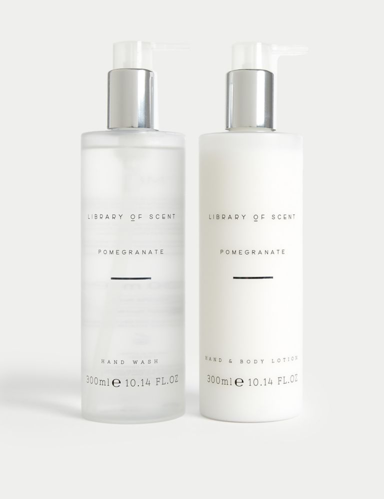 Pomegranate Hand Wash & Lotion Duo | Library of Scent | M&S
