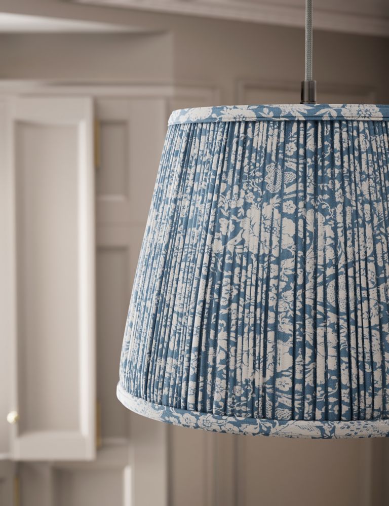 Pomegranate Pleated Tapered Lamp Shade 5 of 8