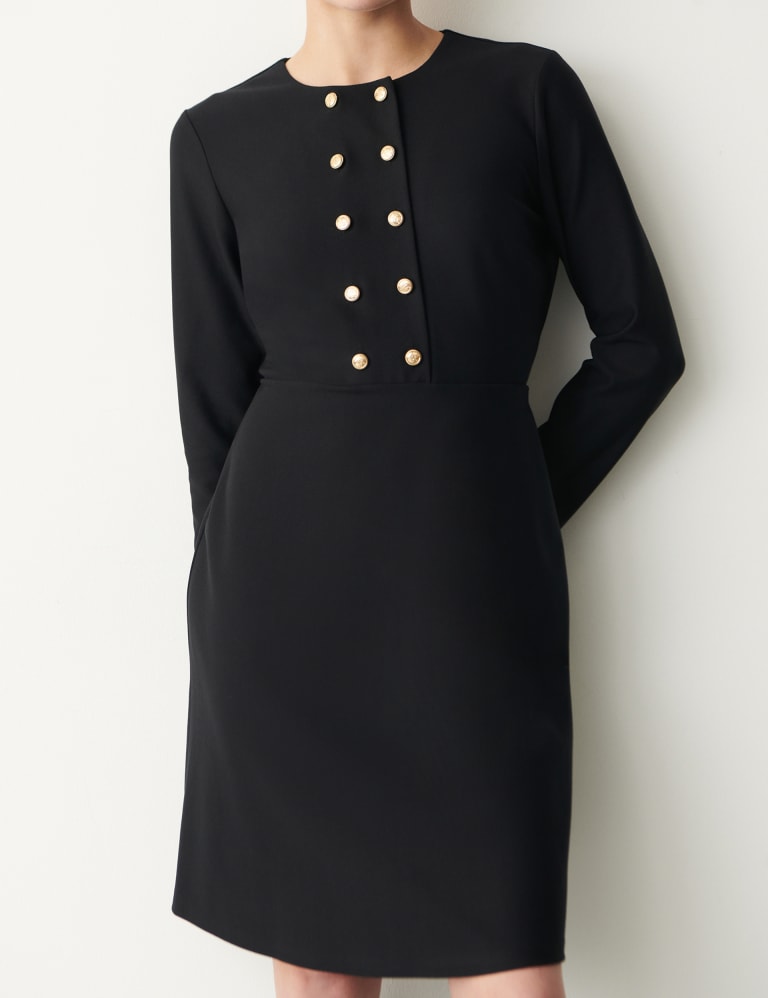 Halogen bow back store ponte shift dress