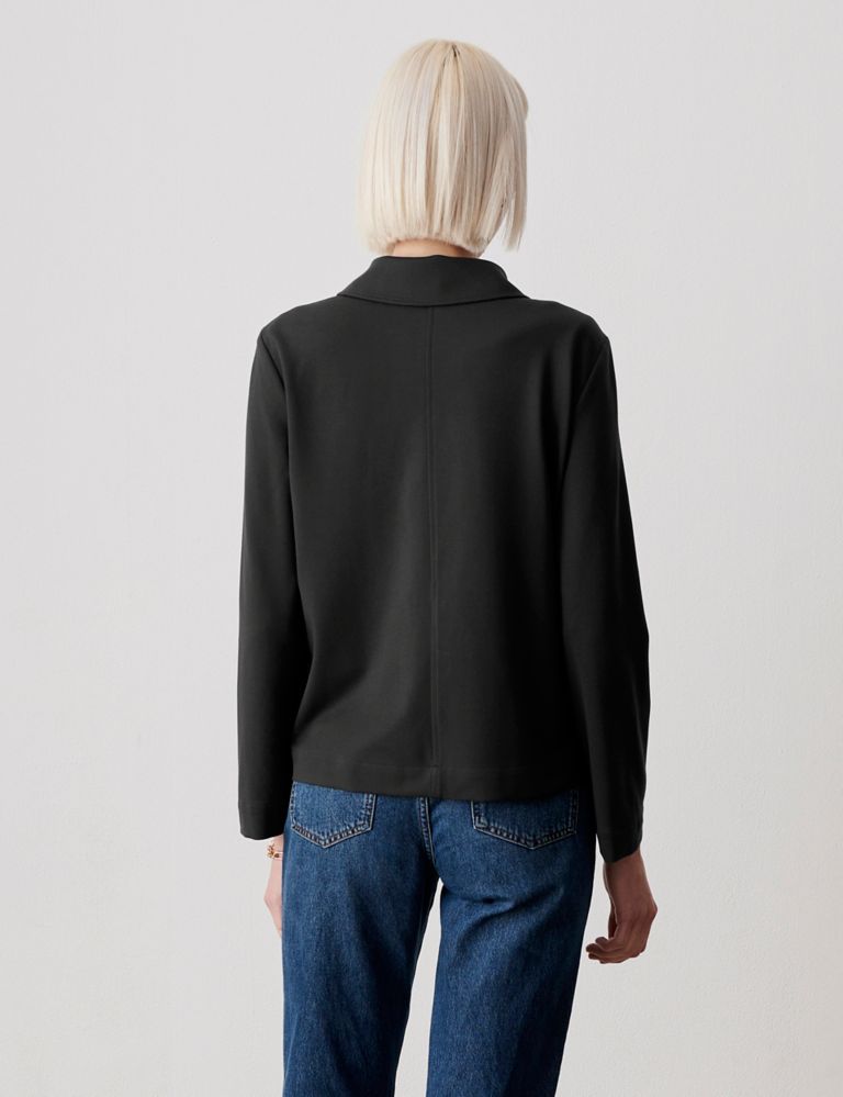 Buy Ponte Jersey Collared Short Jacket | Finery London | M&S
