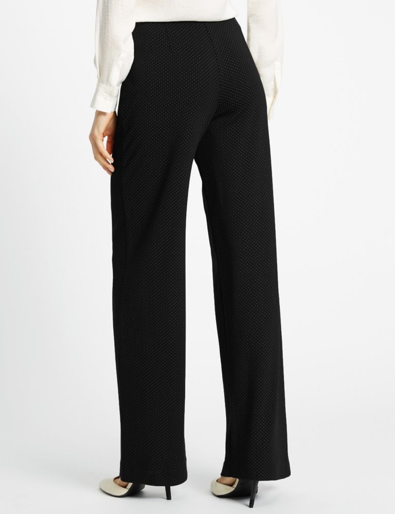 Ponte Spotted Wide Leg Trousers 3 of 3