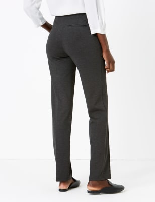 Spencer Straight Pant in Patterned Luxe Ponte