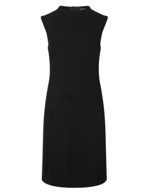 Ponte Textured Pinafore Fit & Flare Dress Image 2 of 4