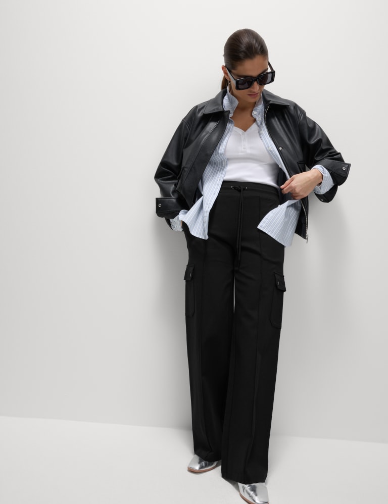 The Tailored Ponte Trouser, Women's Sustainable Wide Leg Pant