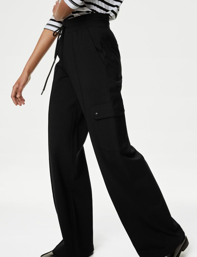 Ponte Utility Wide Leg Trousers 4 of 5