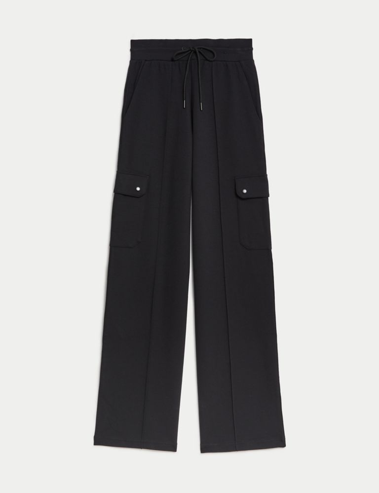Ponte Utility Wide Leg Trousers, M&S Collection