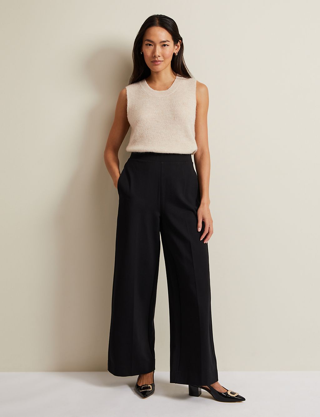 Ponte Wide Leg Trousers 3 of 6
