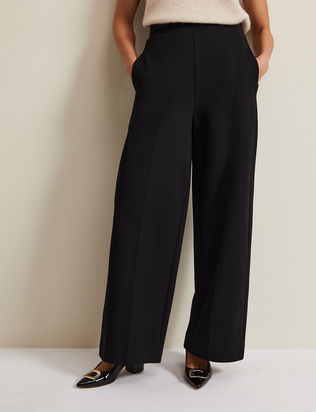 Ponte Wide Leg Trousers 2 of 6