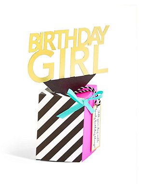 Pop-Up 3D Fun Birthday Girl Card Image 2 of 3